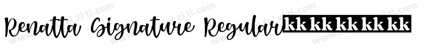 Renatta Signature Regular字体转换